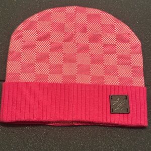 Louis Vuitton Vibrant Pink Knit Beanie